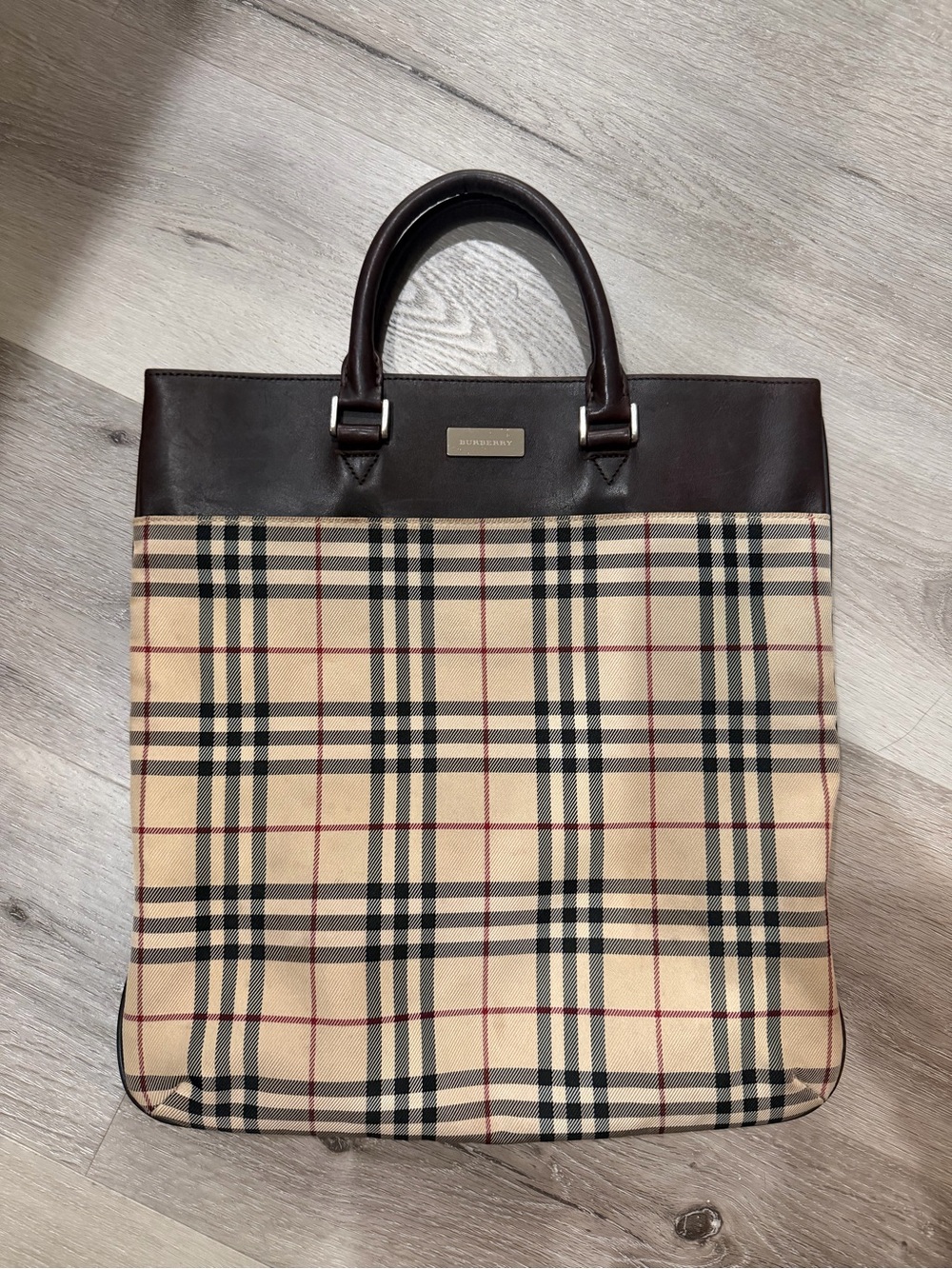 Vintage Burberry Nova Check Tote Bag - Picture 2 of 12